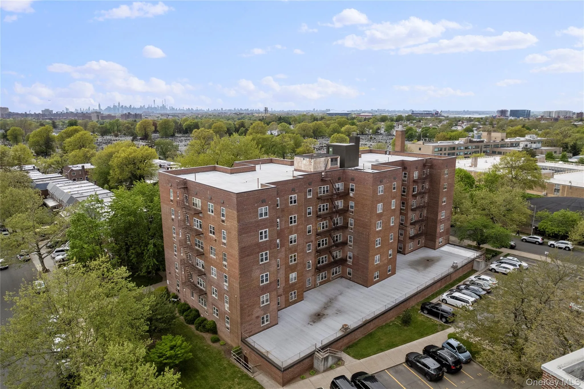 Bird's eye view of apartment complex Bird's eye view of apartment complex