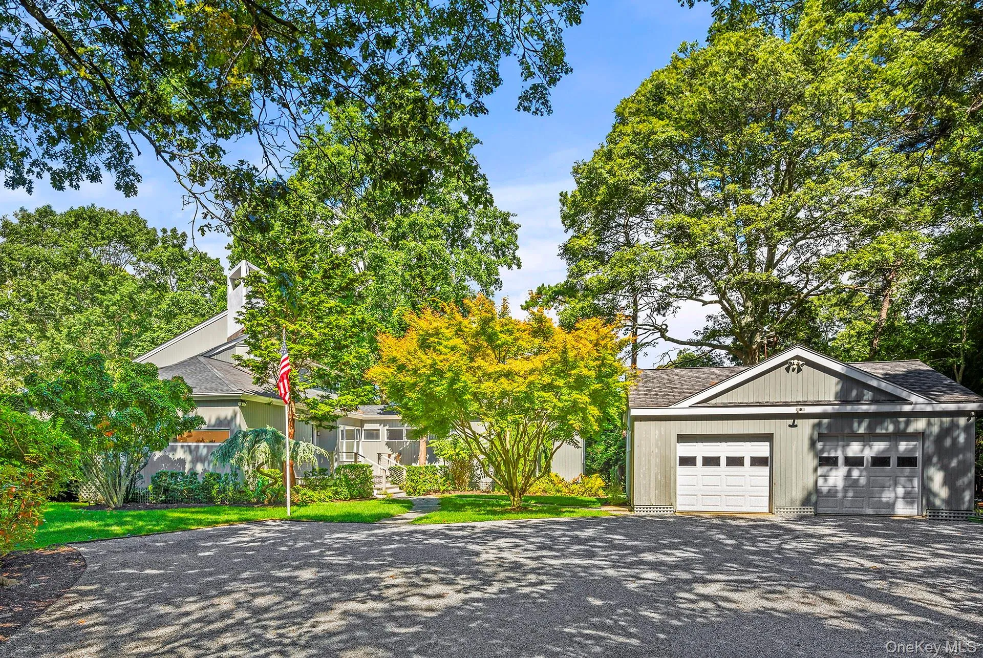 View of front of property with two-car garages View of front of property with two-car garages