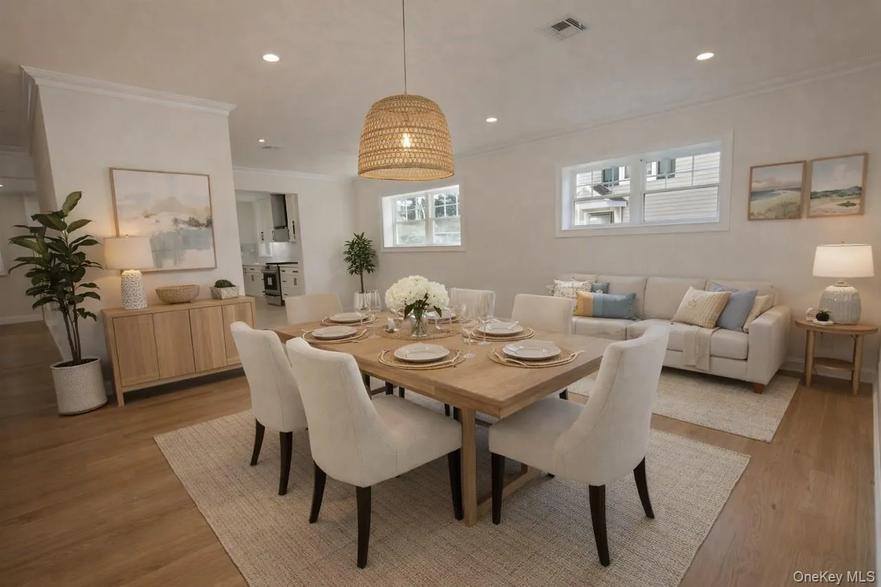 Virtually staged living/ Dining Area Virtually staged living/ Dining Area