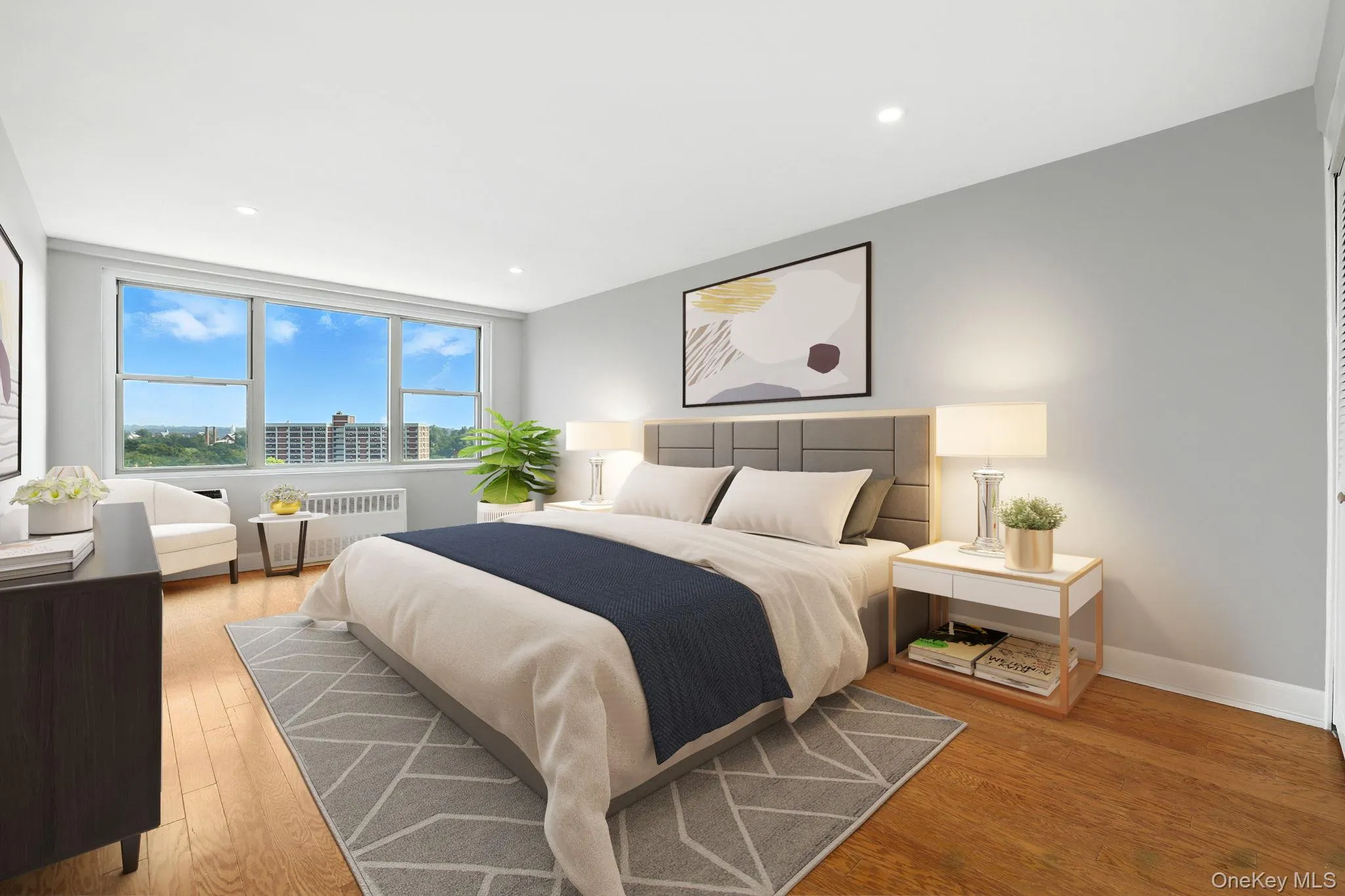 Virtually staged bedroom Virtually staged bedroom