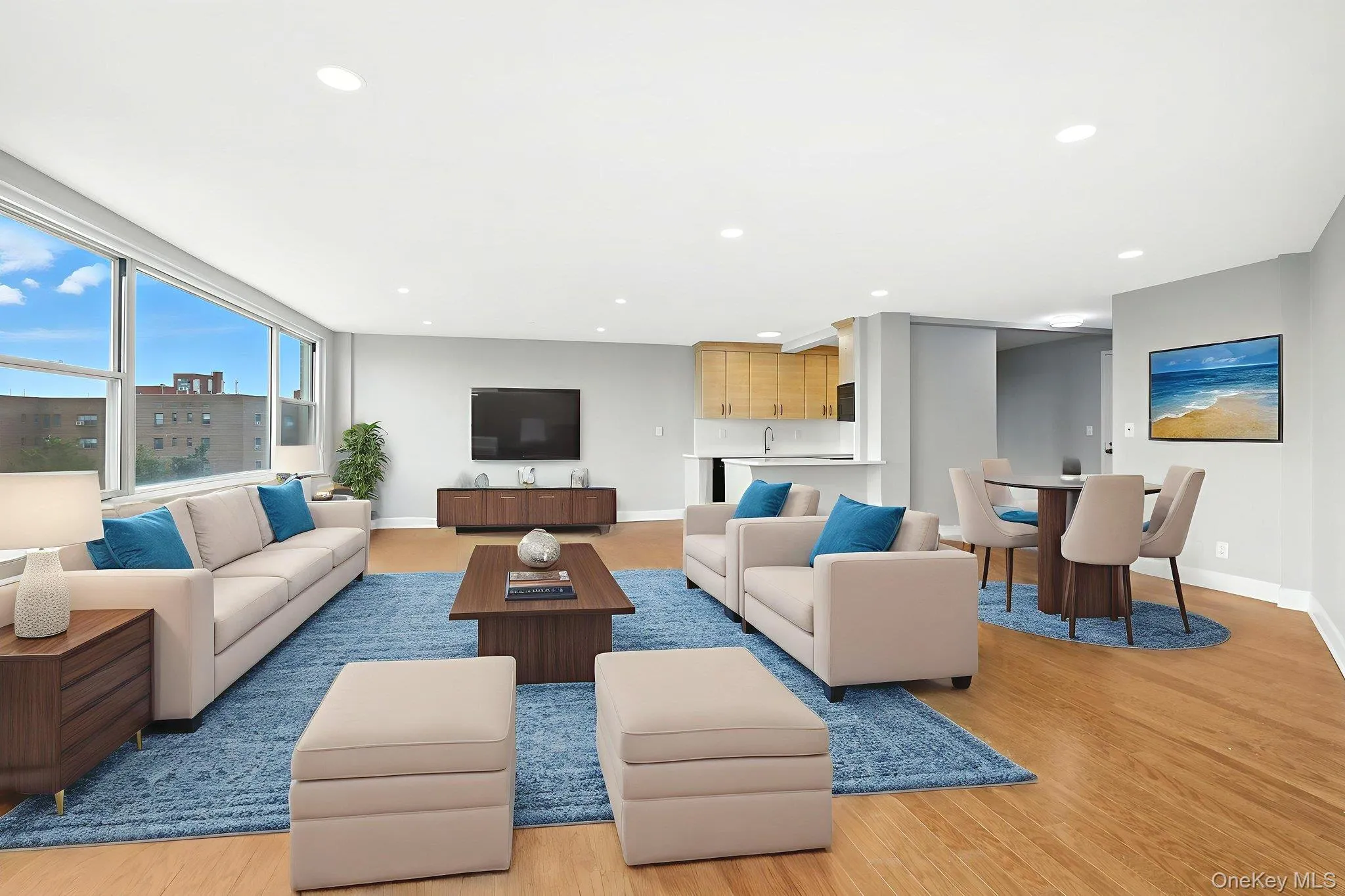 Virtually staged living room (Option 2) Virtually staged living room (Option 2)