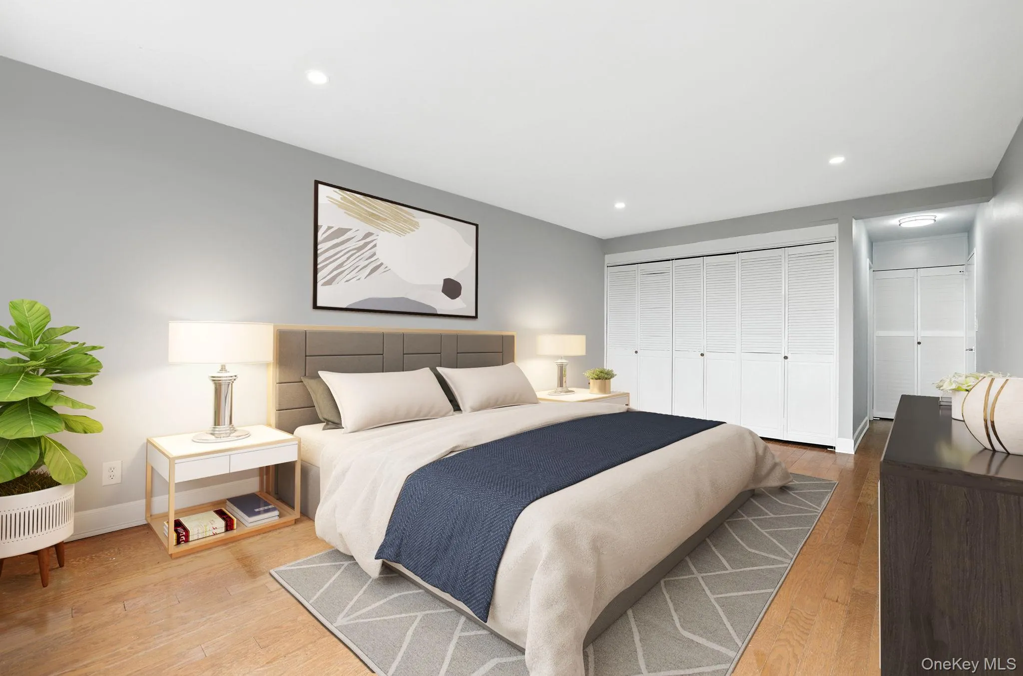 Virtually staged bedroom Virtually staged bedroom