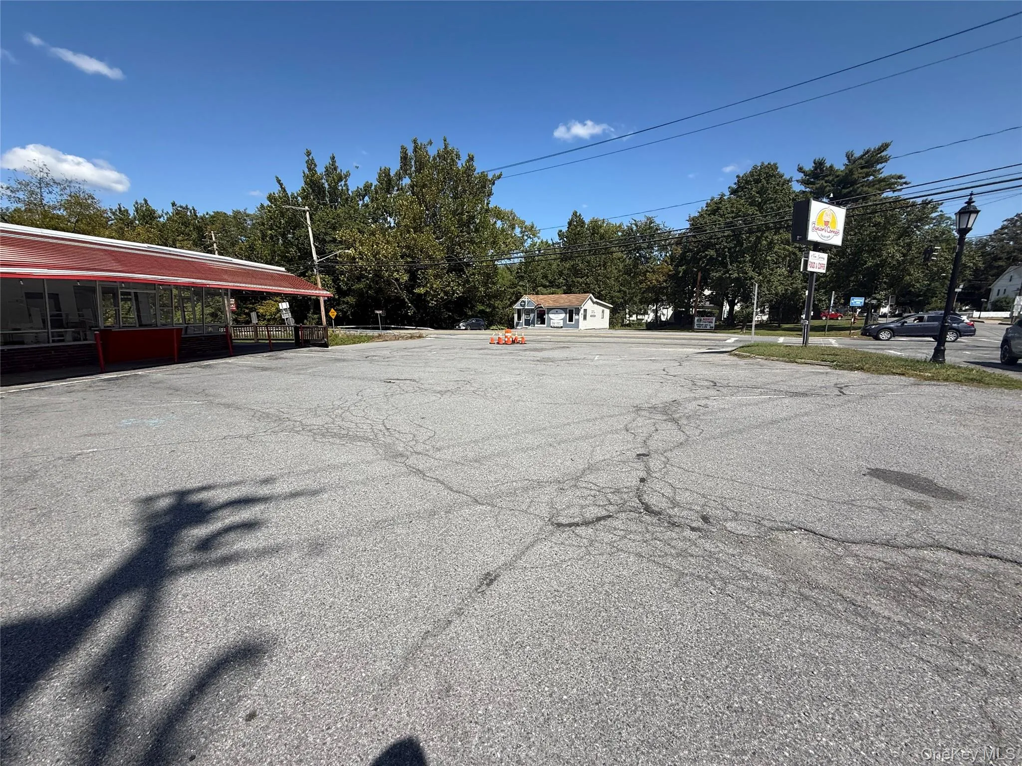 View of road featuring street lighting View of road featuring street lighting