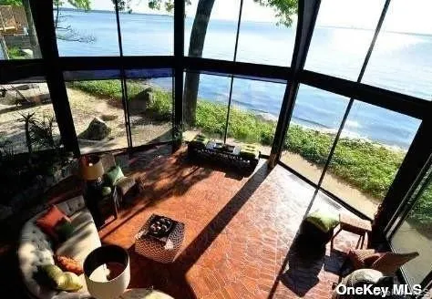 View of living room from loft. View of living room from loft.