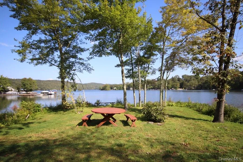 View of community with a yard and a water view View of community with a yard and a water view