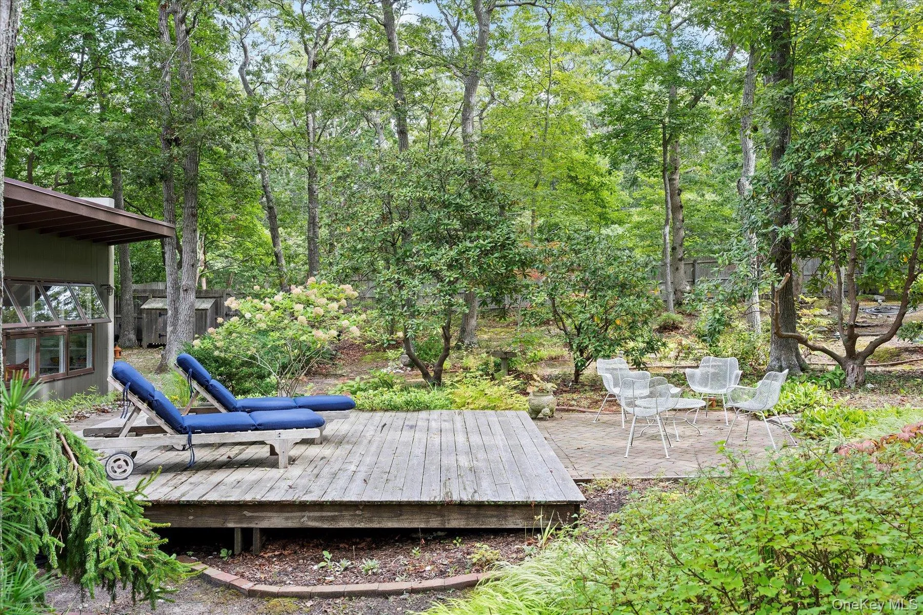 Deck with a patio