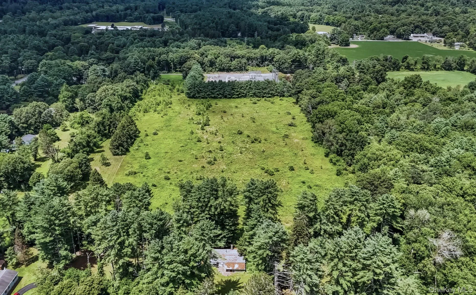 Aerial view of the 11.6 acres which has access to Galley Hill Rd. Aerial view of the 11.6 acres which has access to Galley Hill Rd.