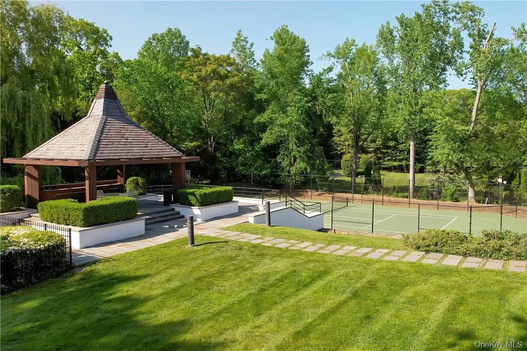 Inviting Pool Pagoda and Tennis Court Inviting Pool Pagoda and Tennis Court