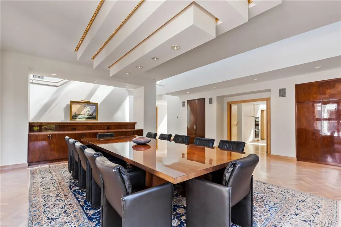 Dining Room with Seating for 12 and Custom Built-In Service Bar Dining Room with Seating for 12 and Custom Built-In Service Bar