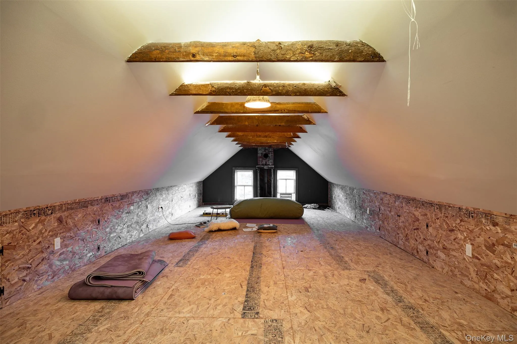 Bonus room with lofted ceiling Bonus room with lofted ceiling