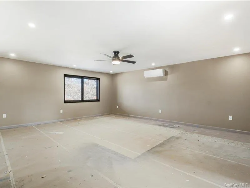 Spare room featuring recessed lighting and ceiling fan Spare room featuring recessed lighting and ceiling fan