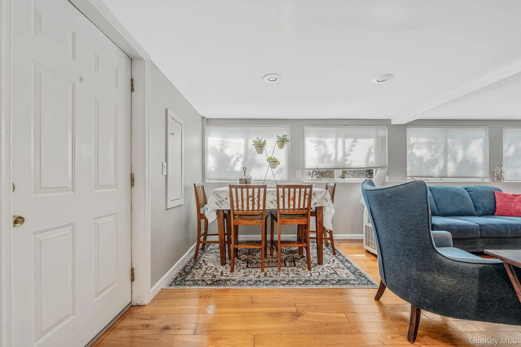 Dining area featuring healthy amount of natural light, light wood-style floors, and recessed lighting Dining area featuring healthy amount of natural light, light wood-style floors, and recessed lighting