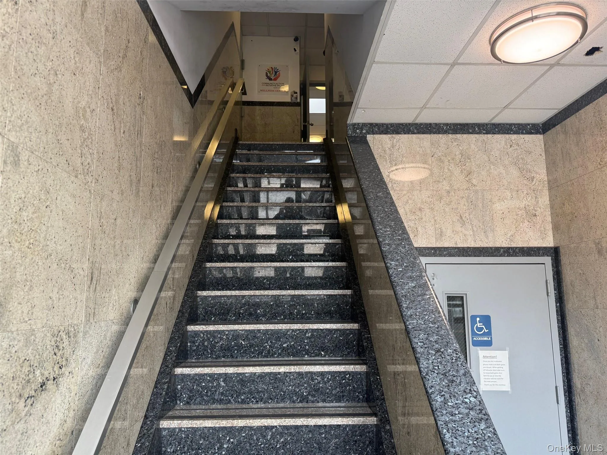Stairs with a drop ceiling Stairs with a drop ceiling