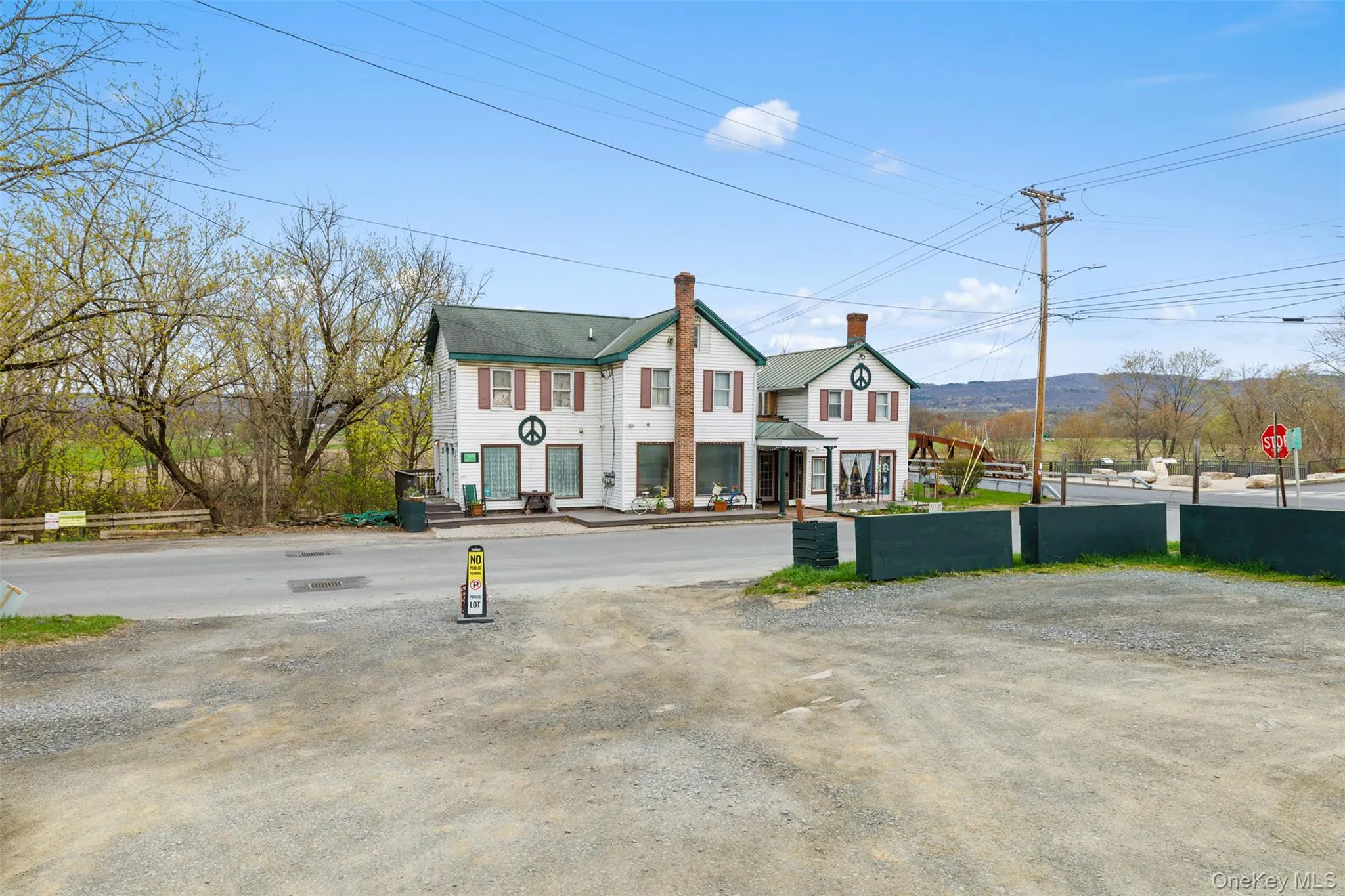 View of front of home with a chimney View of front of home with a chimney