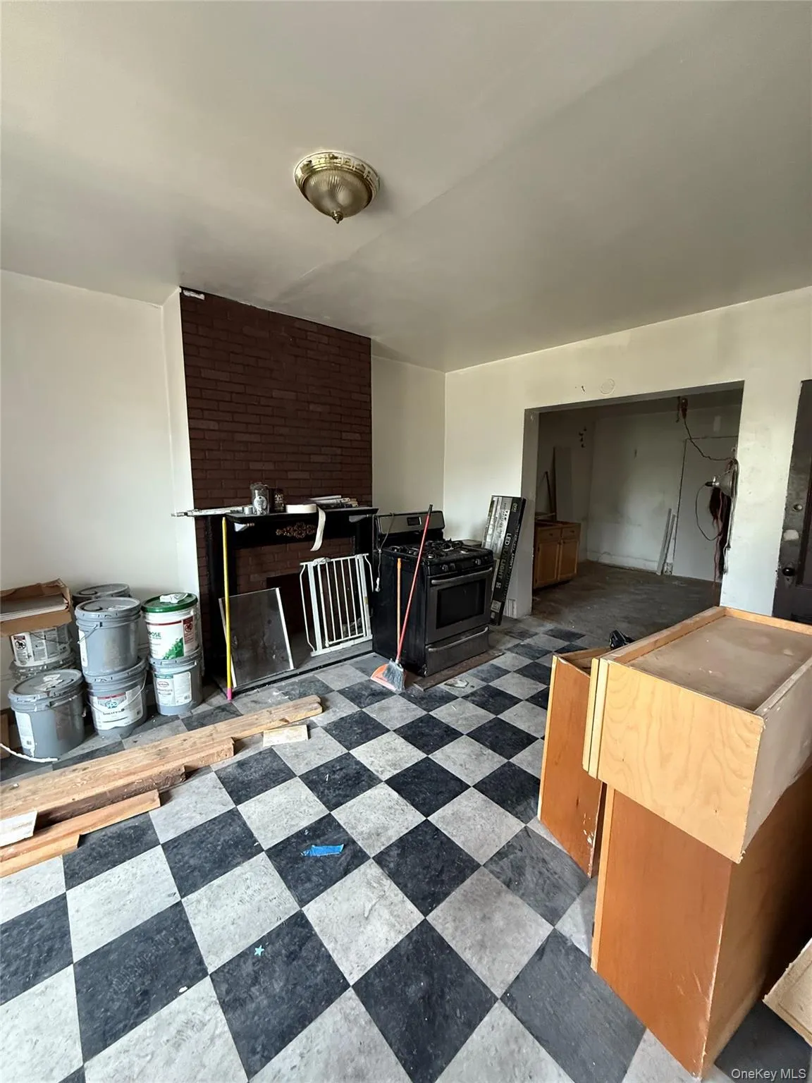 Additional living space with tile patterned floors Additional living space with tile patterned floors