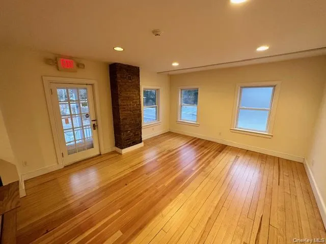 Spare room with recessed lighting and light wood-style flooring Spare room with recessed lighting and light wood-style flooring