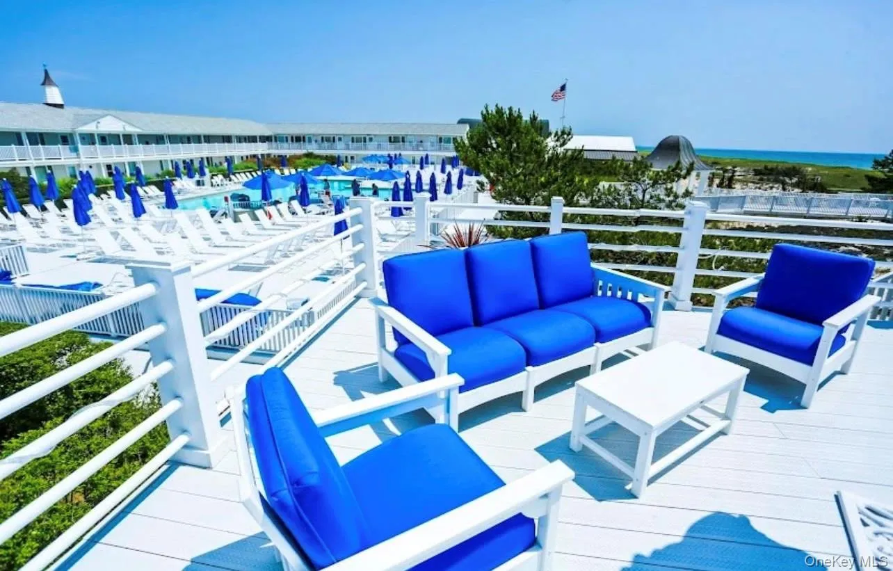 Wooden deck with outdoor lounge area Wooden deck with outdoor lounge area
