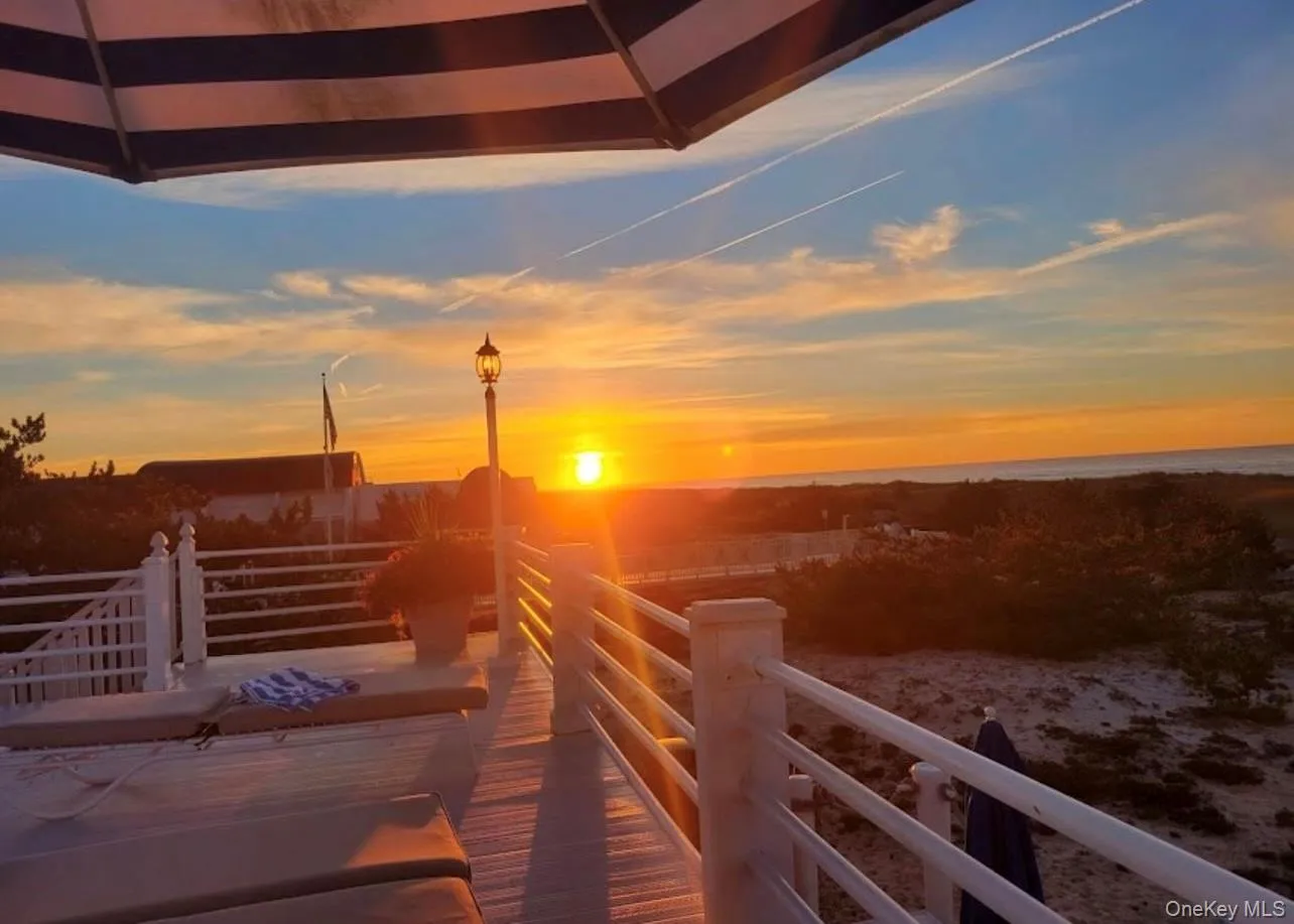 Sunset on deck Sunset on deck