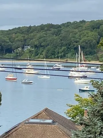 Water view with a heavily wooded area Water view with a heavily wooded area