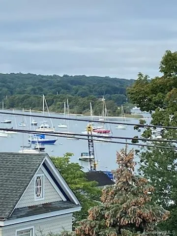 Water view with a heavily wooded area Water view with a heavily wooded area