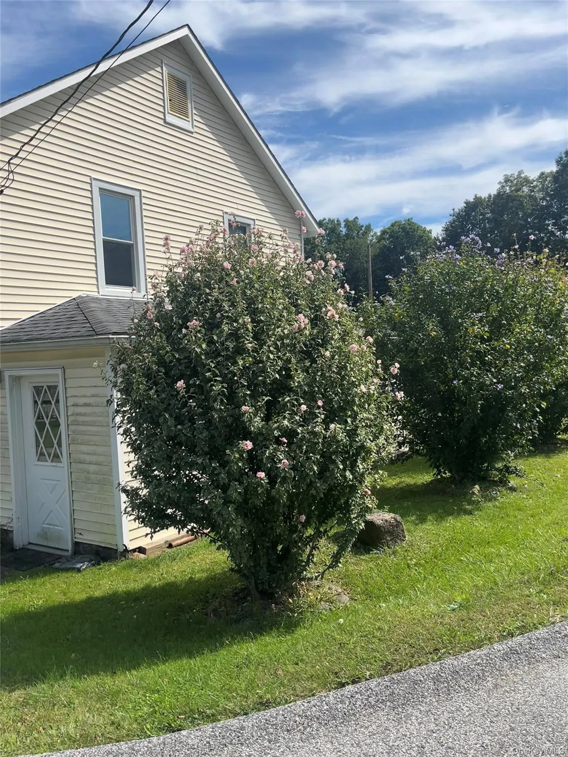 View of home's exterior featuring a yard View of home's exterior featuring a yard