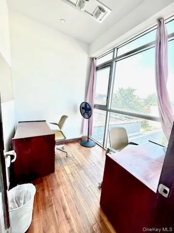 Office space with hardwood / wood-style floors Office space with hardwood / wood-style floors