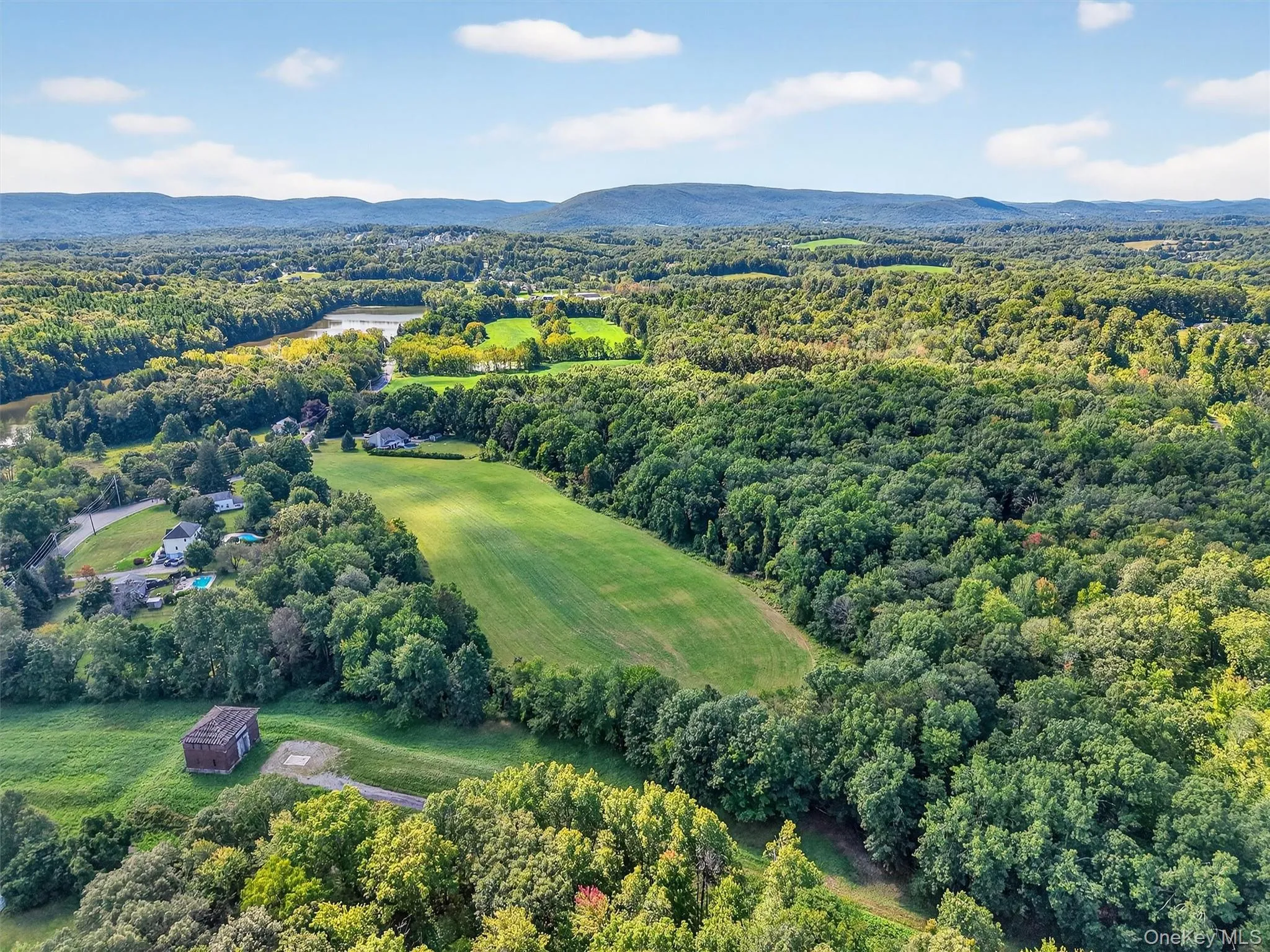 Drone / aerial view of a mountainous background Drone / aerial view of a mountainous background