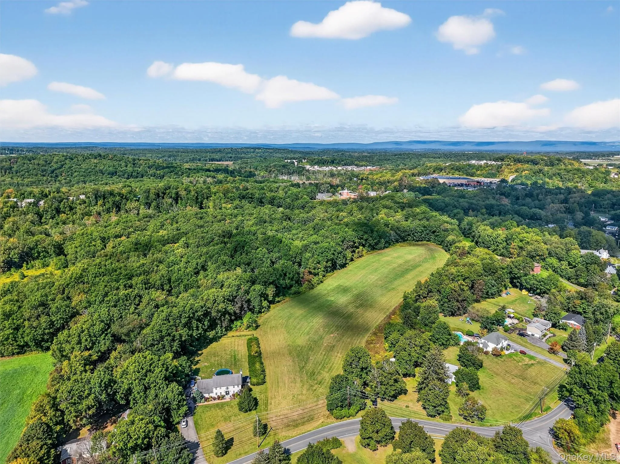 Aerial view of a heavily wooded area Aerial view of a heavily wooded area