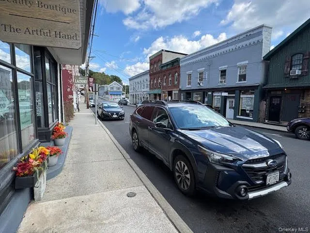 View of street vehicle parking. View of street vehicle parking.