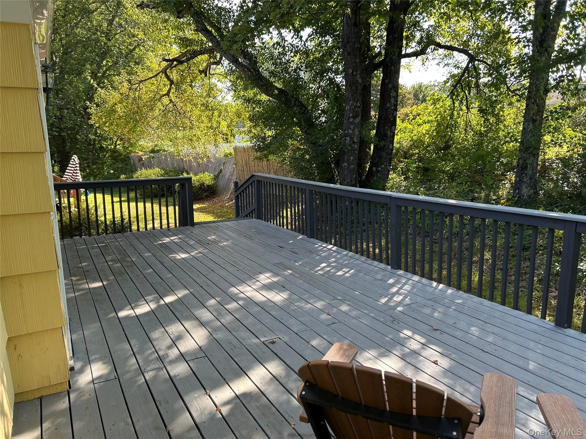 View of private rear deck. View of private rear deck.