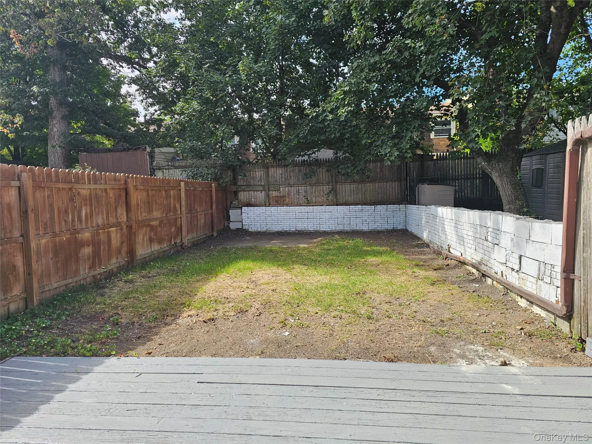 View of fenced backyard View of fenced backyard