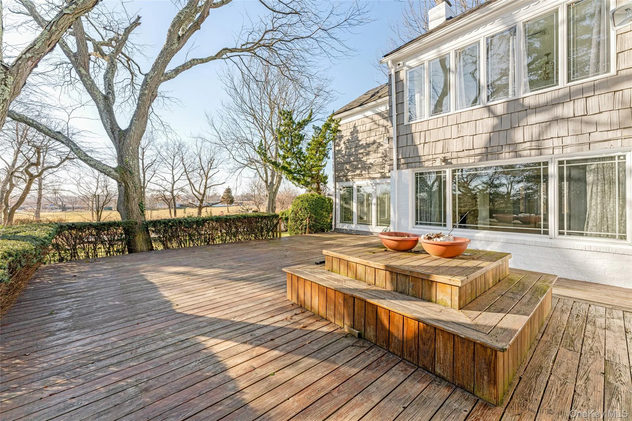 View of wooden terrace View of wooden terrace