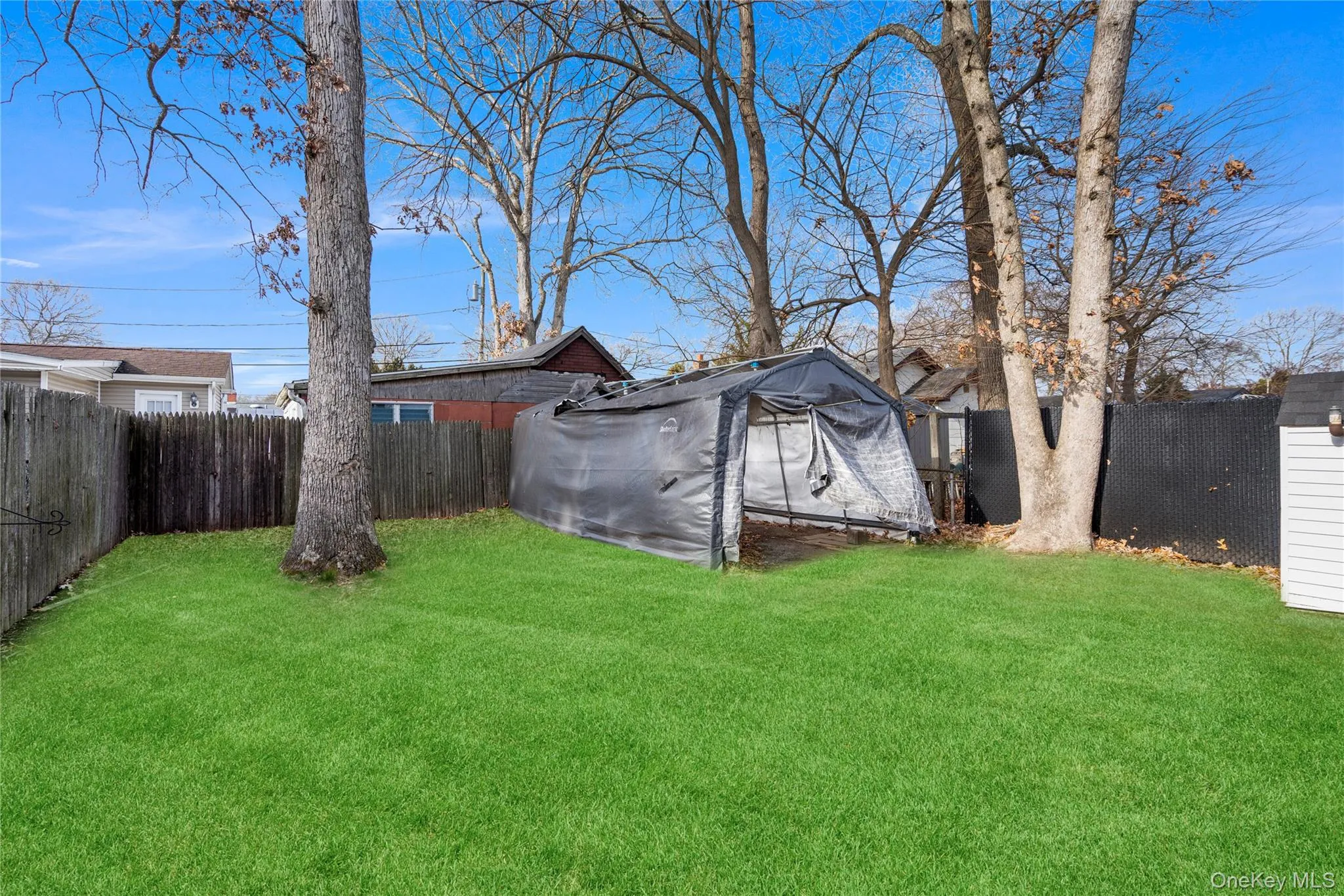 View of fenced backyard View of fenced backyard