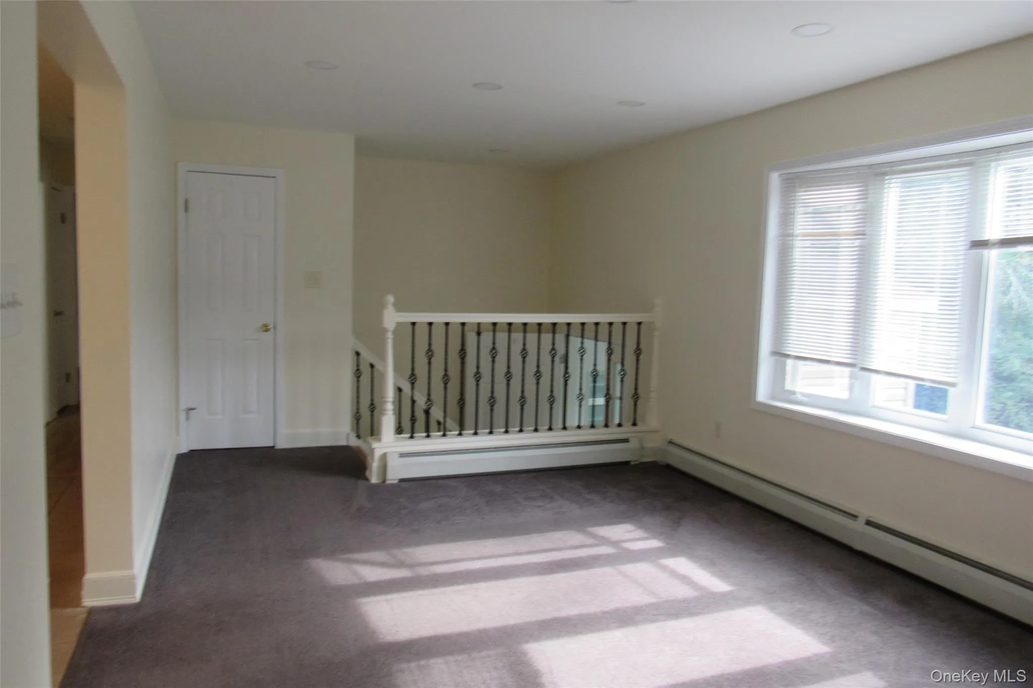 Living room featuring a baseboard radiator Living room featuring a baseboard radiator