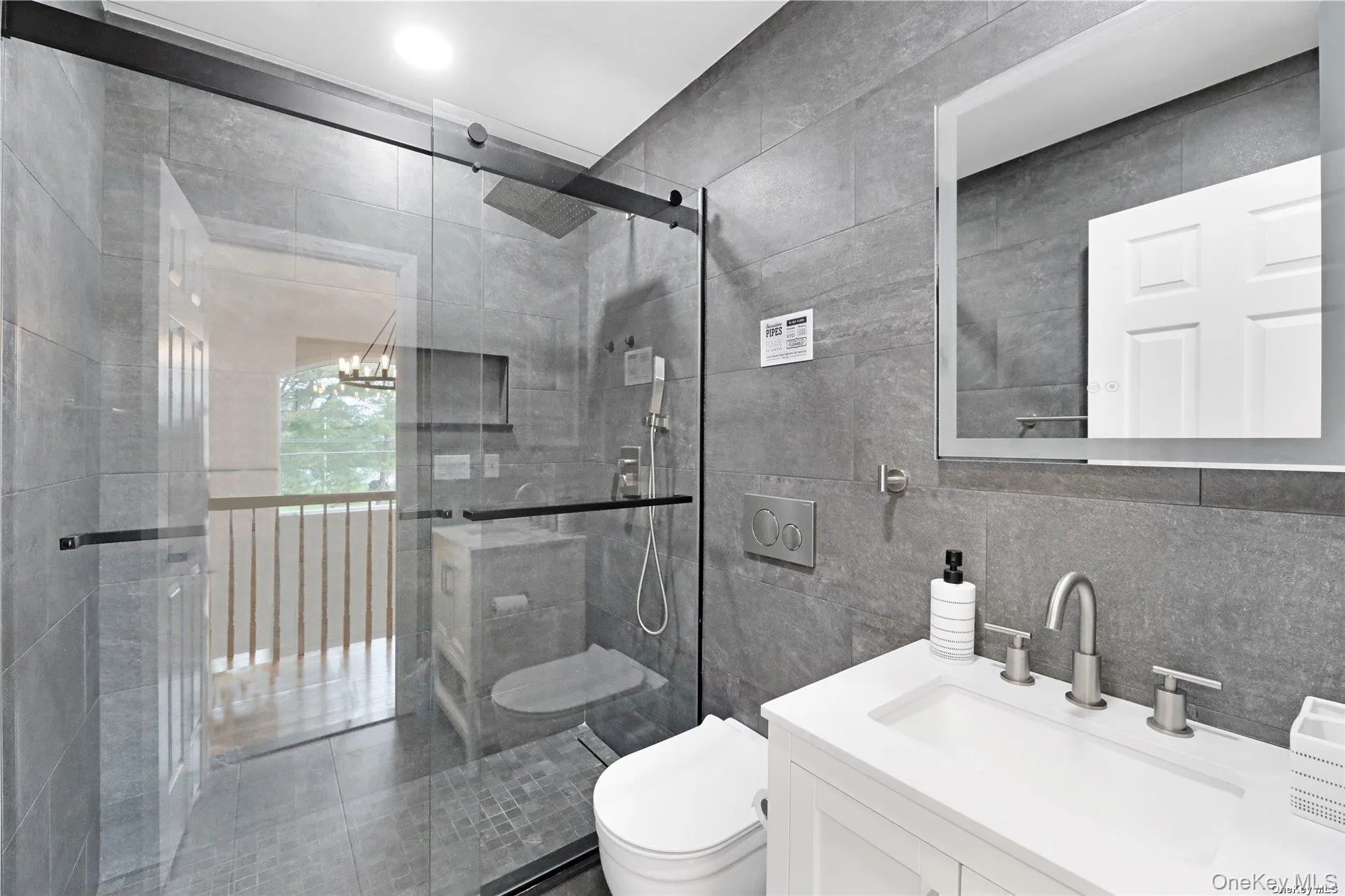 Second Floor Full Bathroom with Walk-In Shower Second Floor Full Bathroom with Walk-In Shower