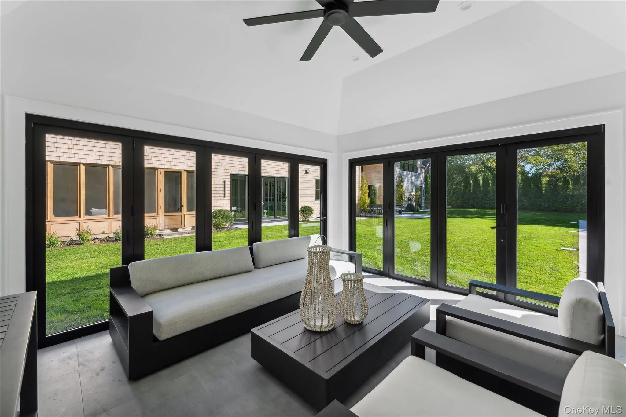 Sunroom with lofted ceiling Sunroom with lofted ceiling