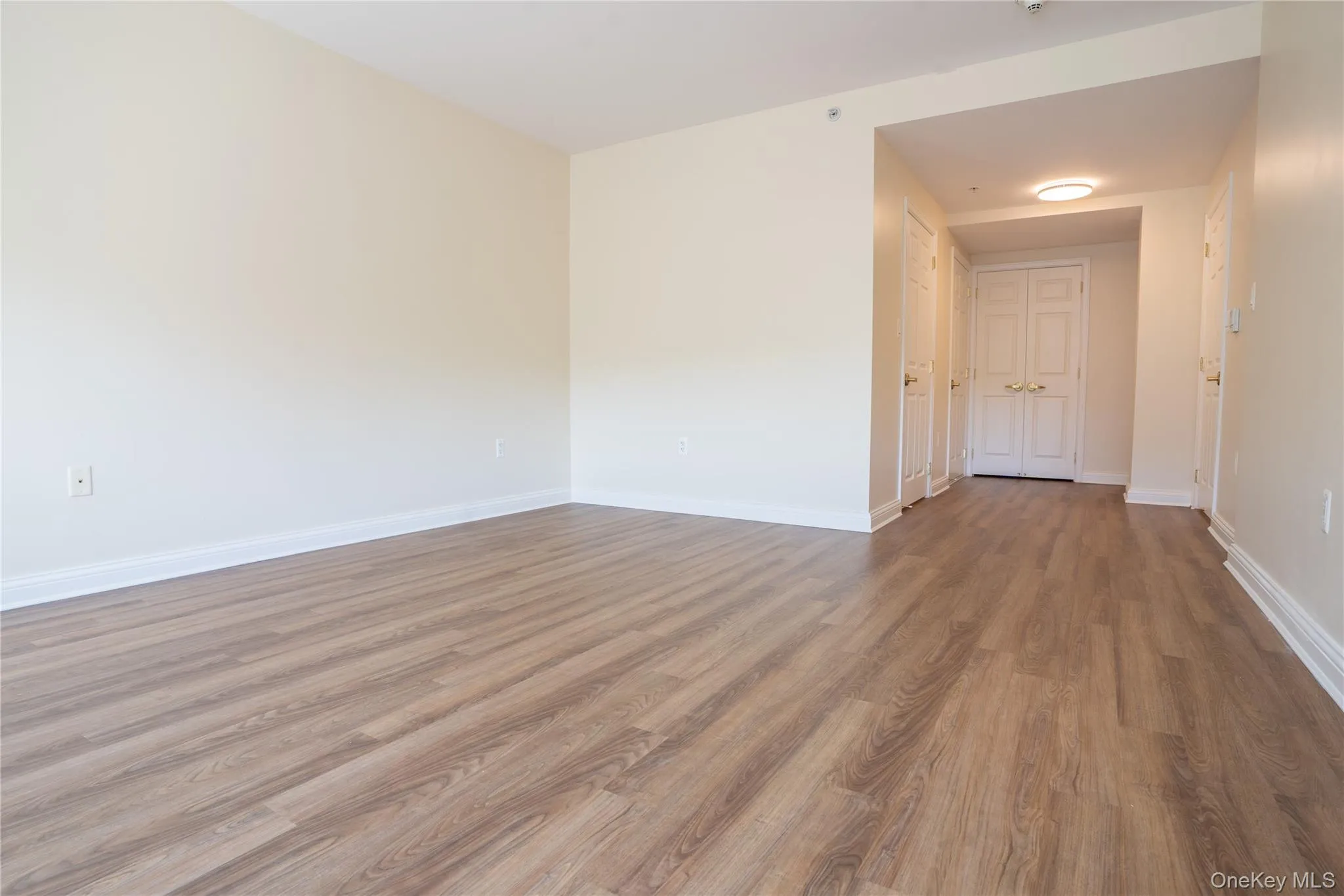 Huge Primary Bedroom with beautiful hard wood finished floors looking towards walk in closet, ensuite bathroom and linen closet Huge Primary Bedroom with beautiful hard wood finished floors looking towards walk in closet, ensuite bathroom and linen closet
