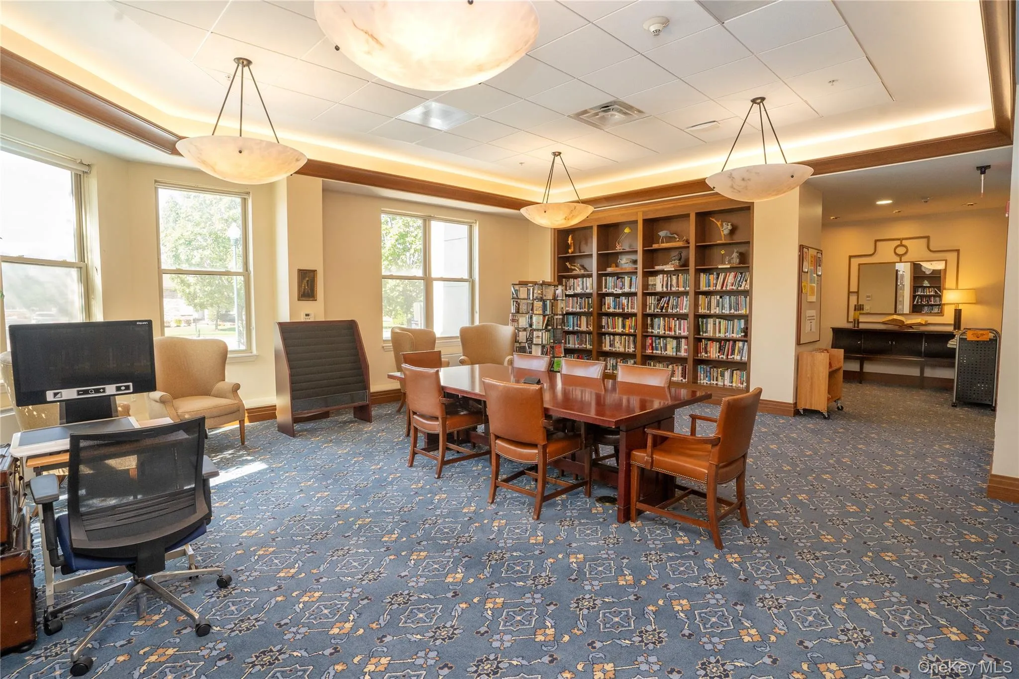 Library showing work space where you can bring your laptop for a change of scenery. Library showing work space where you can bring your laptop for a change of scenery.