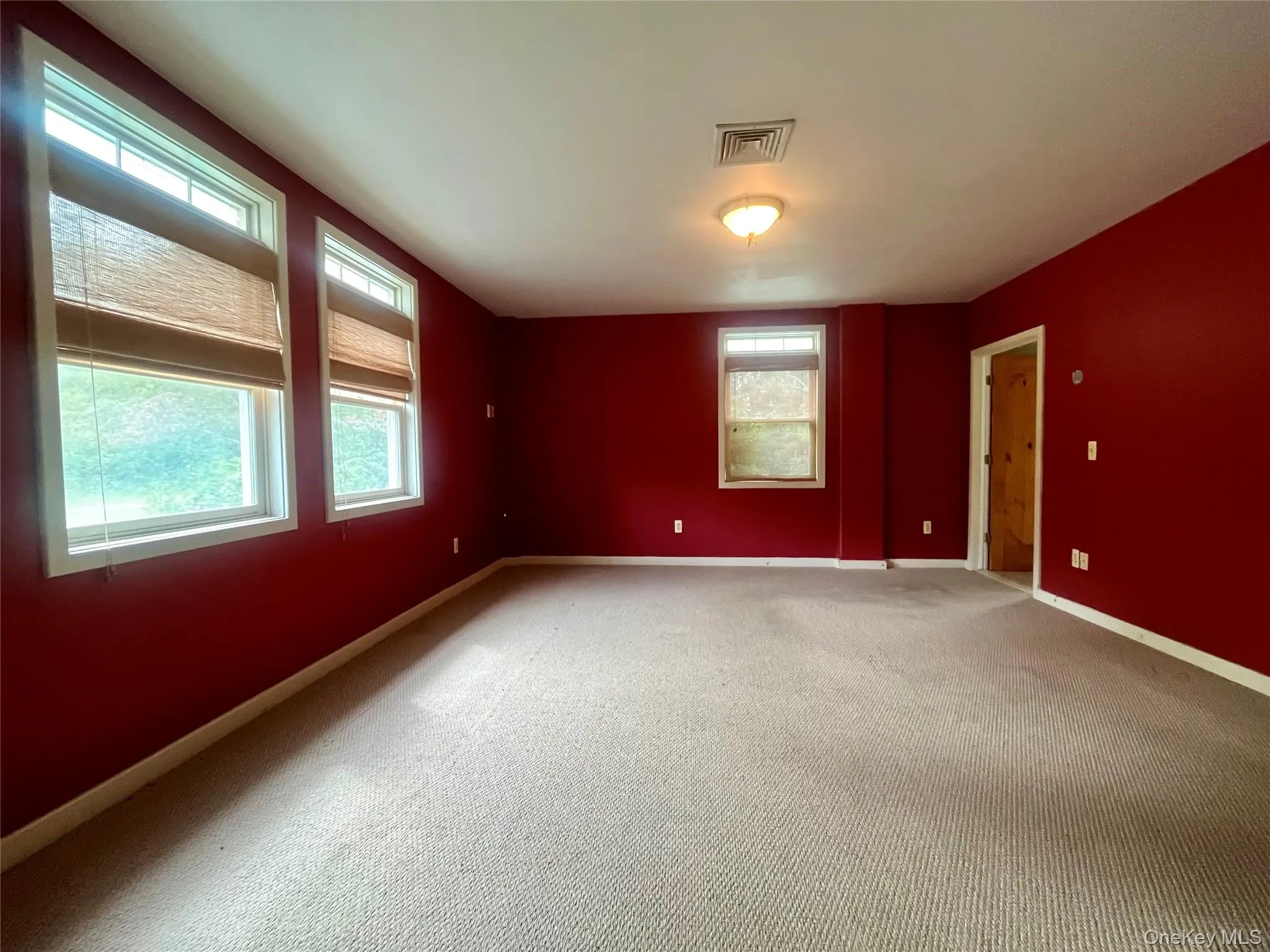 Carpeted spare room featuring baseboards Carpeted spare room featuring baseboards