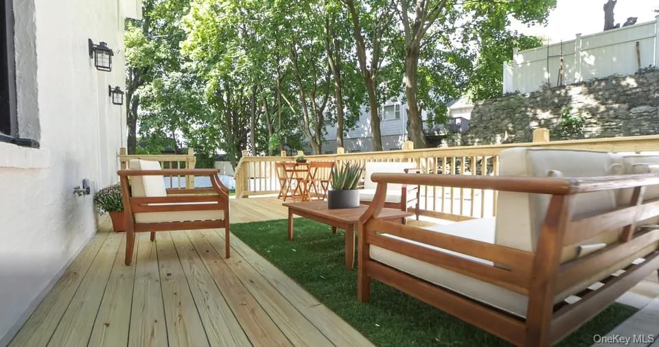 View of wooden terrace View of wooden terrace