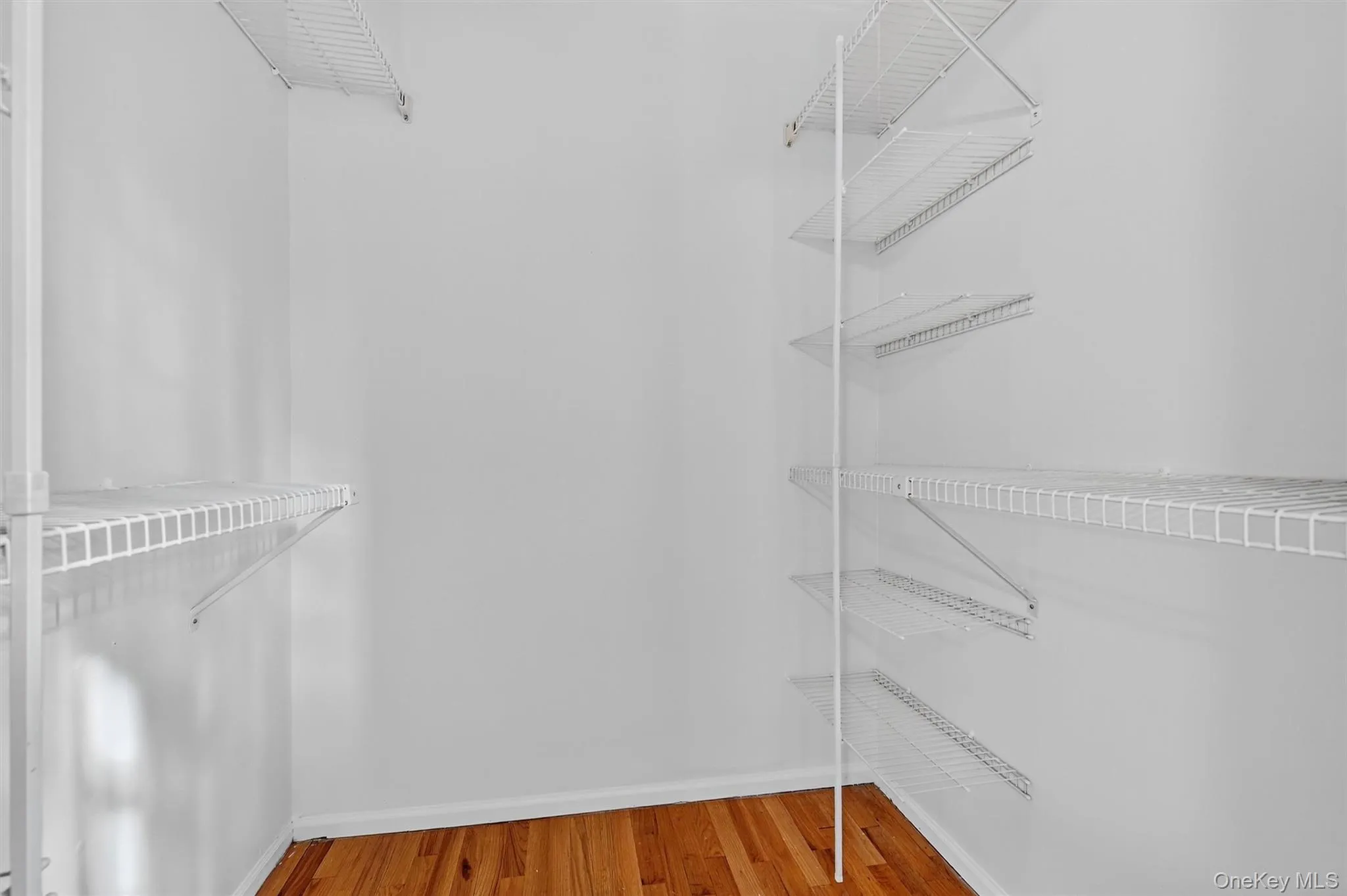 Walk in closet featuring light wood-type flooring Walk in closet featuring light wood-type flooring
