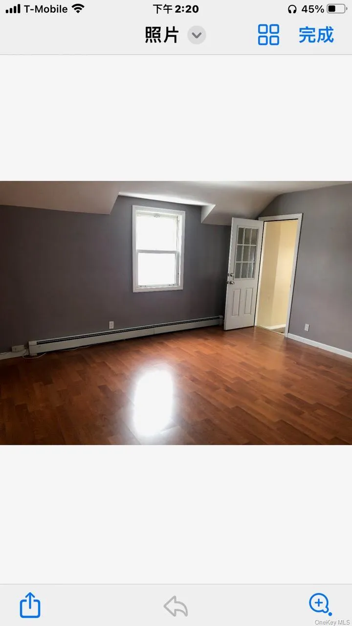Bonus room featuring dark wood-type flooring and a baseboard radiator Bonus room featuring dark wood-type flooring and a baseboard radiator