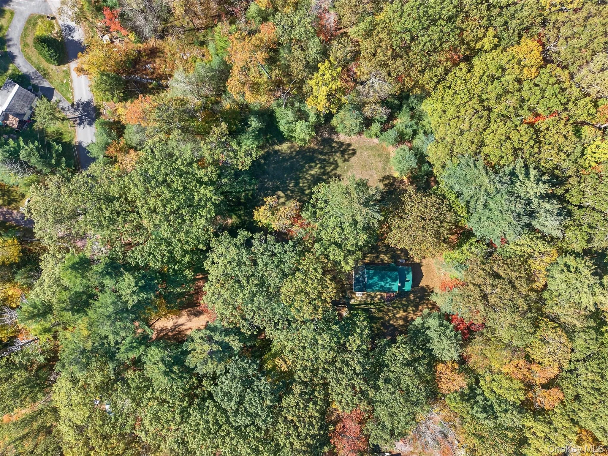 Overhead view of house and property Overhead view of house and property