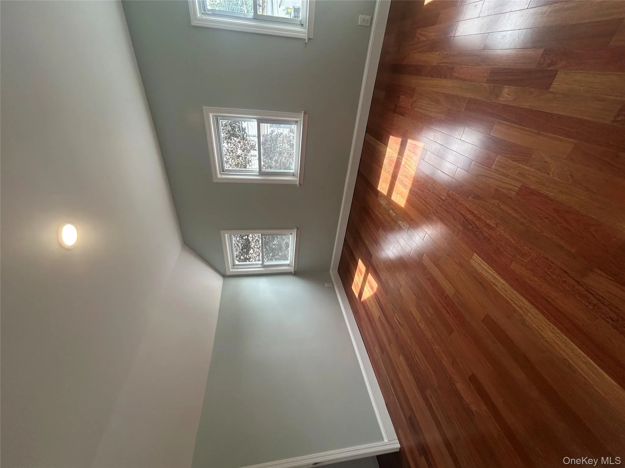 Additional living space with dark wood finished floors, lofted ceiling, and recessed lighting Additional living space with dark wood finished floors, lofted ceiling, and recessed lighting