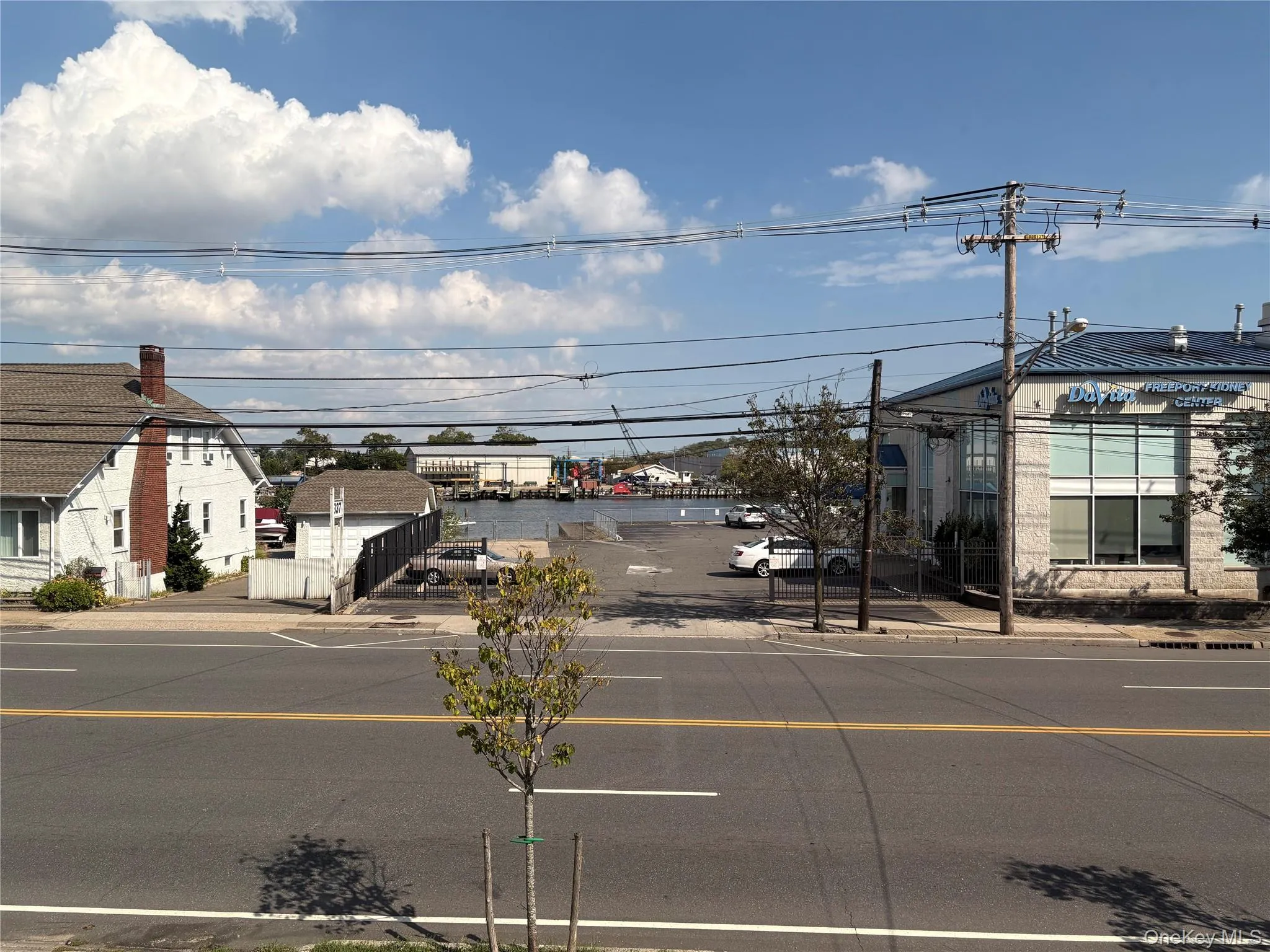 Water view from living room window Water view from living room window