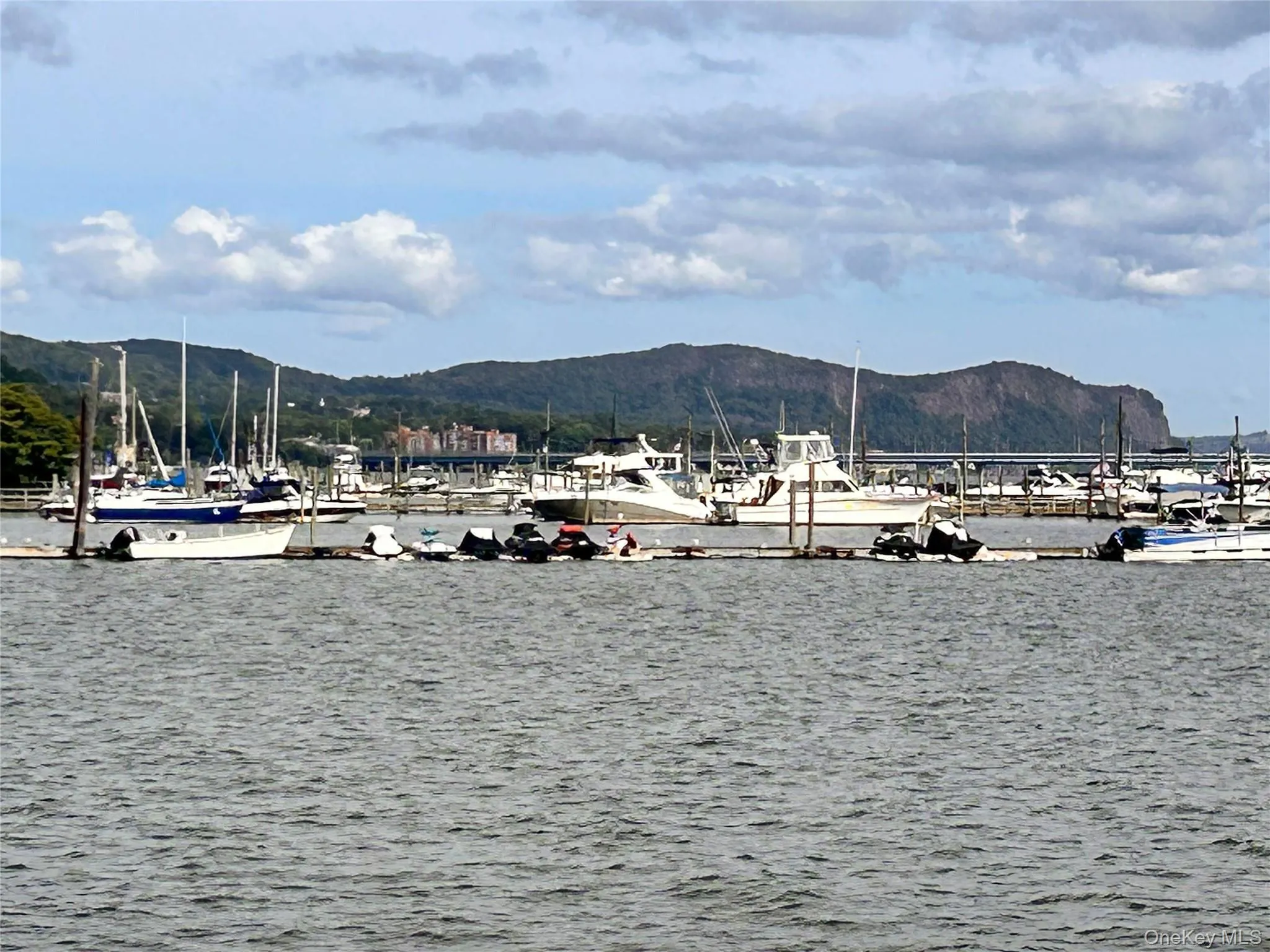 Water view with a mountainous background Water view with a mountainous background