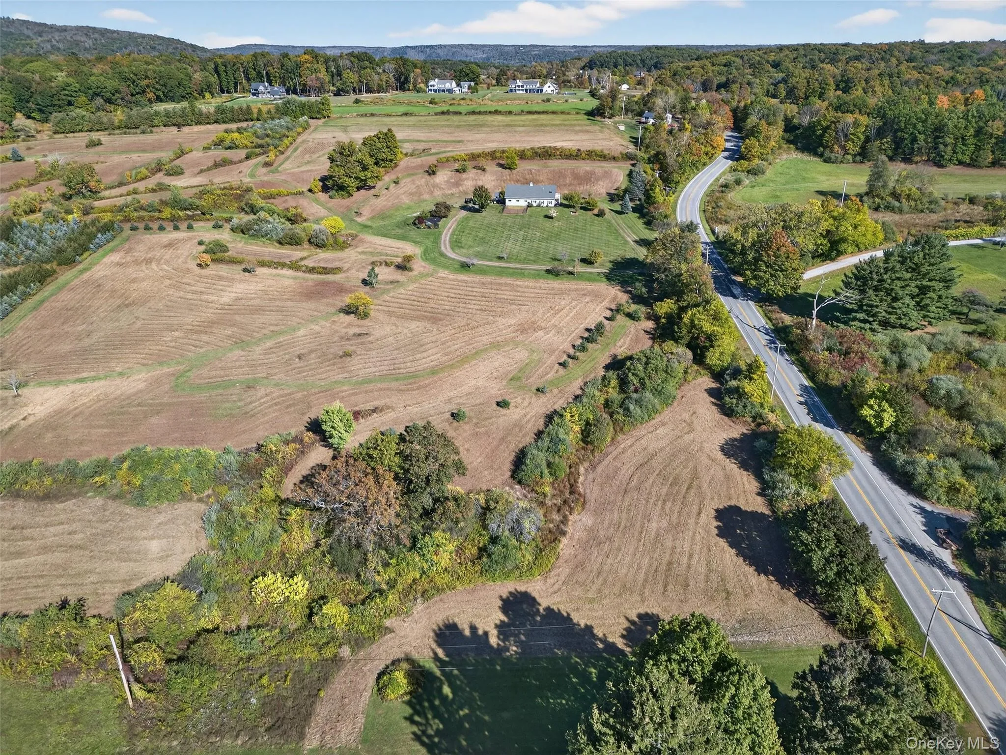Aerial view of the 10 acres from the bottom Aerial view of the 10 acres from the bottom