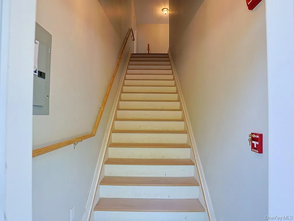 Staircase with electric panel Staircase with electric panel