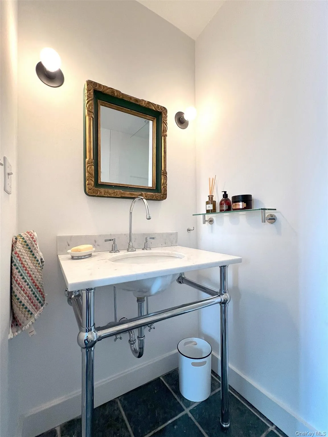 Bathroom with a console sink Bathroom with a console sink