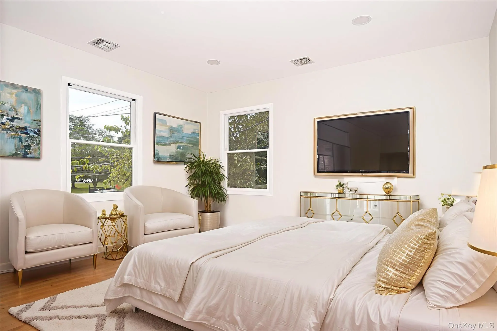 Master bedroom virtually staged Master bedroom virtually staged